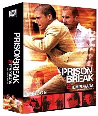 Dvd Série Prison Break 2a Temp 6 Discos Com Luva Lacrado