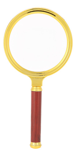Lupa Portátil Magnifier 10x Con Mango De Madera Desmontable