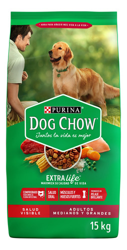 Comida Para Perro Dog Chow Adulto Medianos Ygrandes 15 Kg