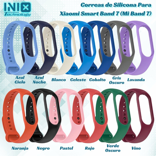 Correa De Reemplazo De Silicona Para Xiaomi Mi Band (todas)