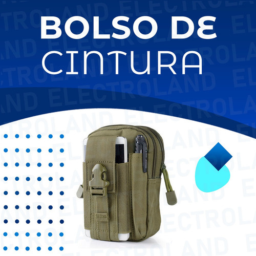 Bolso Canguro Táctico Cinturón Molle Celular Pouch Cintura