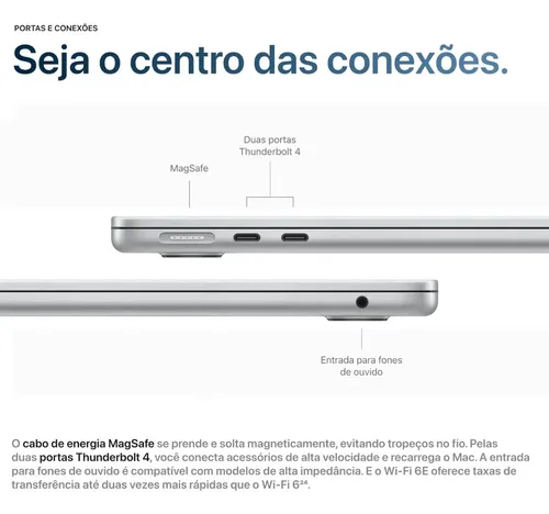 Apple Macbook Air M4 Chip 13.6 16gb Ram 512gb Ssd 2025 Novo