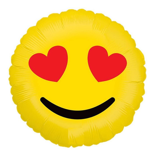 Globos Metalizados Emoticon Emoji 45cm