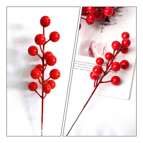 V Centros De Mesa Navideños, Guarnición De Frutos Rojos, 20
