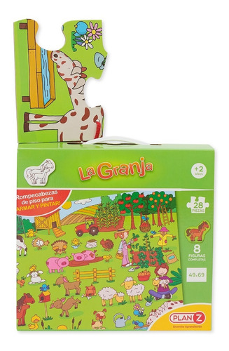 Imagen 2 de 10 de Rompecabezas Puzzle La Granja Didactico Infantil Niño