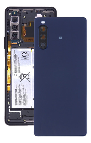 Tapa Trasera Con Huella Dactilar Para Sony Xperia 10 Ii