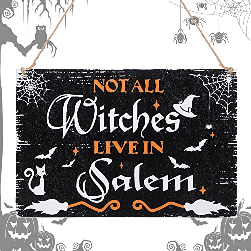 Yalikop Halloween Witch Kitchen Wooden Iniciar Sesión Dk5pj