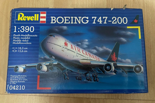 Revell Boeing 747-200  Esc. 1/390 Para Armar. Air Canada