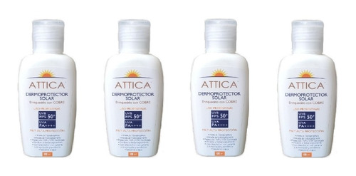 4x Dermoprotector Solar Attica 120 Ml (cu)envio Gratis Chile