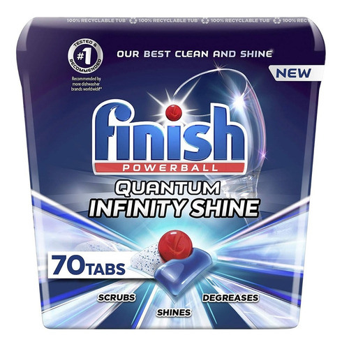 Finish Powerball Quantum Infinity Shine Para Lavavajillas 70