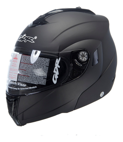 Casco Con Seguridad Europea Abatible Con Lente Interno