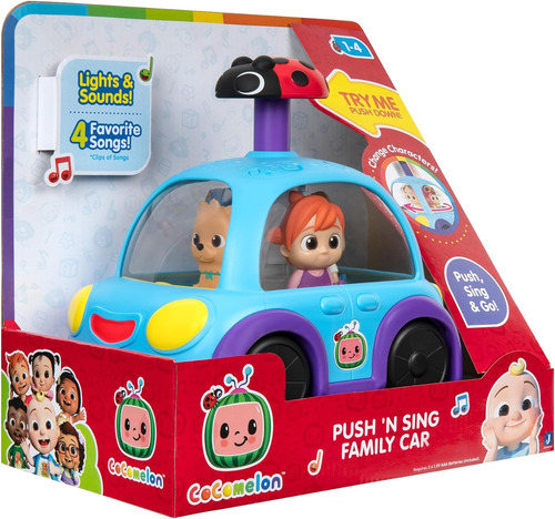 Cocomelon Push 'n Sing - Coche Familiar Interactivo Musical