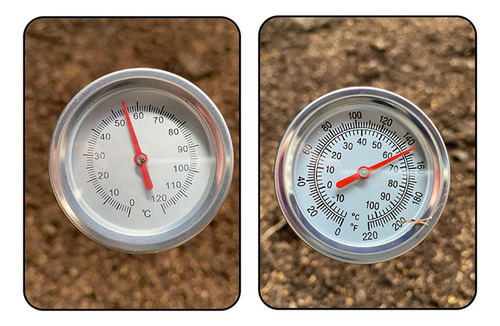 Termómetro Para Suelo De Compostaje De 500 Mm, 0-220 °f,