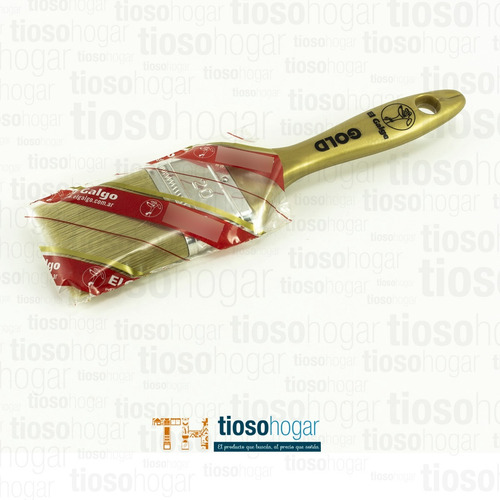 Imagen 3 de 10 de Pincel El Galgo N 15 Gold Cerda Profesional Virola 2 Latex