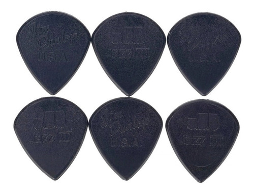 Jim Dunlop Jazz Iii Puas Nylon Pack X 6