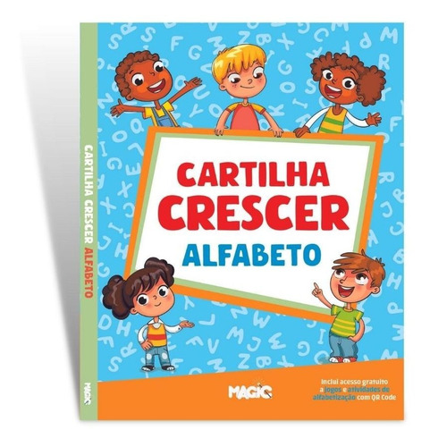 Livro Alfabetização Didatico Cartilha Crescer Infantil 