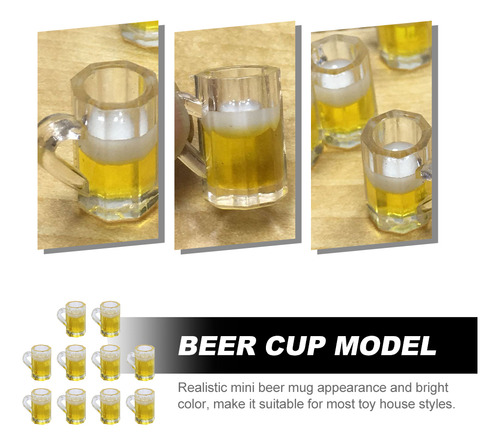 Minivasos De Chupito Con Forma De Taza De Cerveza, 10 Unidad