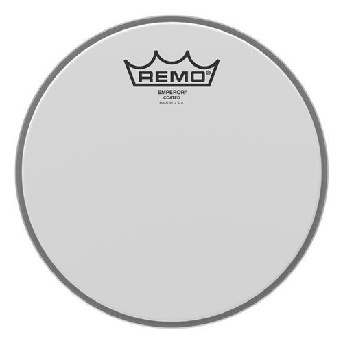 Remo Emperor Coated 10 Parche Arenado Doble Capa Bateria