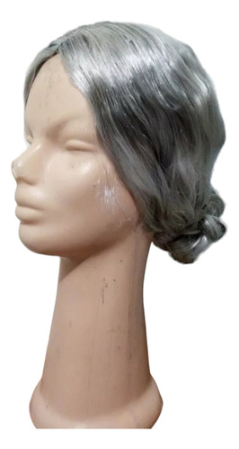 Peluca De Vieja Anciana Canas Gris By La Parti Wigs