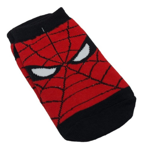 Medias Soquete Niño Spiderman Hombre Araña 15 Cm