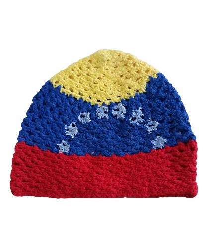 Gorros Tejidos Con Los Colores De La Bandera Venezolana