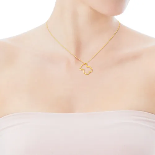 Collar Silueta De Oro