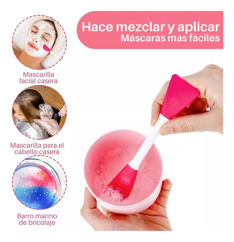 6 Brocha Silicona Aplicar Mascarillas Skin Care Crema Spa