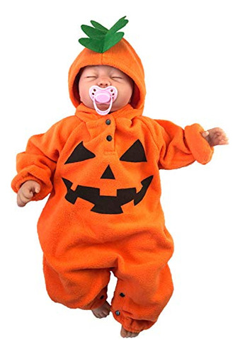 Halloween Traje De Calabaza Bebé Recién Nacido Boy 1h65c