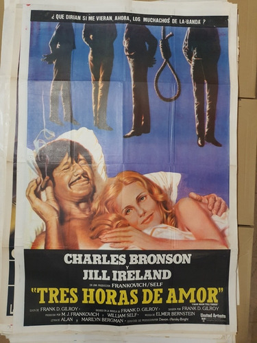 Afiche De Cine Original Tres Horas De Amor-  Bronson- 1842