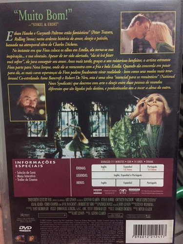 Dvd: Grandes Esperanças - Com Gwyneth Paltrow E Ethan Hawke (Usado)