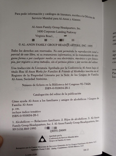 Cómo Ayuda Al-anon A Familiares Y Amigos De Alcohólicos (Usado)
