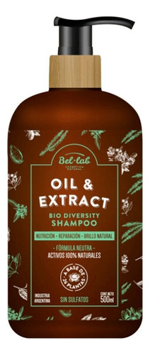 Bel Lab Oil & Extract Shampoo Natural Fórmula Neutra 500ml