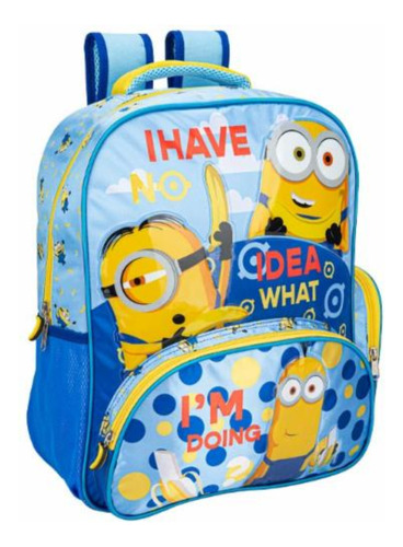 Mochila Minions Banana 2024 Ruz Original Para Primaria 177827 Blue