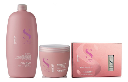 Shampoo 1000ml + Mascarilla + Ampollas Alfaparf Moisture