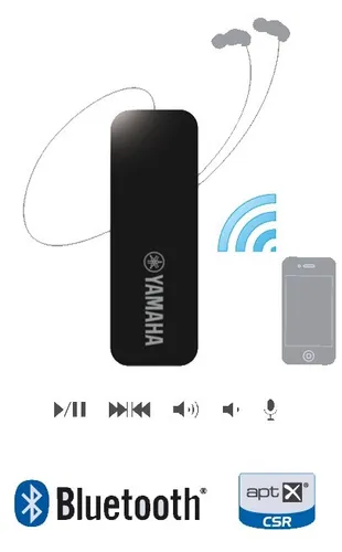 Auricular Con Bluetooth Yamaha Eph-w32 In Ear Azul - Negro