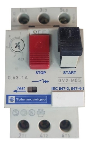 Guardamotor Telemecanique Gv2 M05 - 0,63 A 1 Amp
