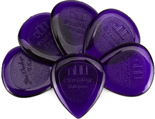Kit Com 6 Palhetas Dunlop 2.0mm Stubby Jazz 474p Cor Unica