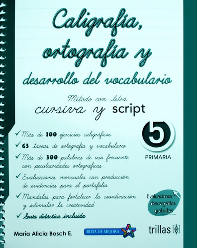 Caligrafía Ortografía Desarrollo Del Vocabulario 5 - Trillas