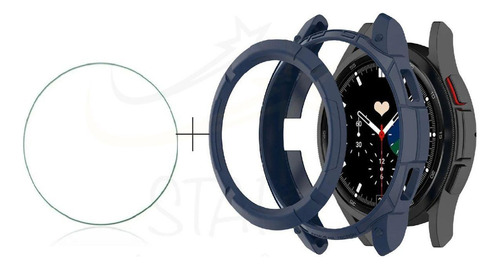 Capa Protetora Tpu Samsung Galaxy Watch4 46 Classic + Vidro