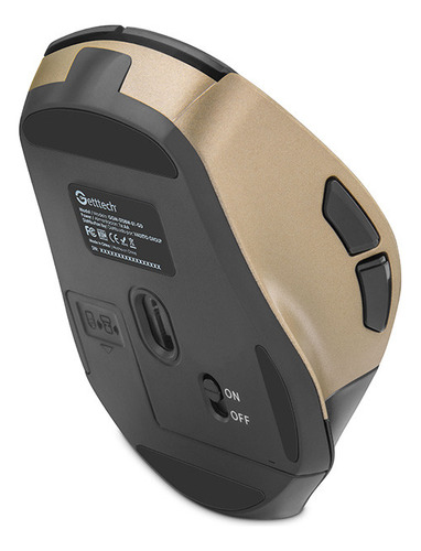 Mouse Ergonomico Silencioso Getttech Inalambrico 6 Botones