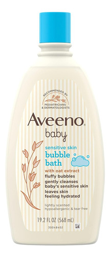 Aveeno Baby Baño De Burbujas - Piel Sensible Con Avena 568ml
