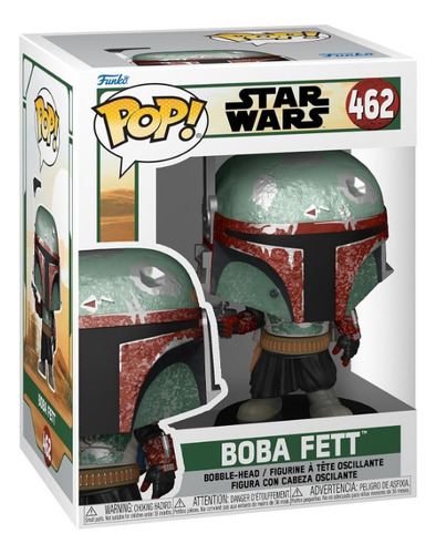 Funko Pop! Star Wars The Mandalorian Boba Fett C/playera M