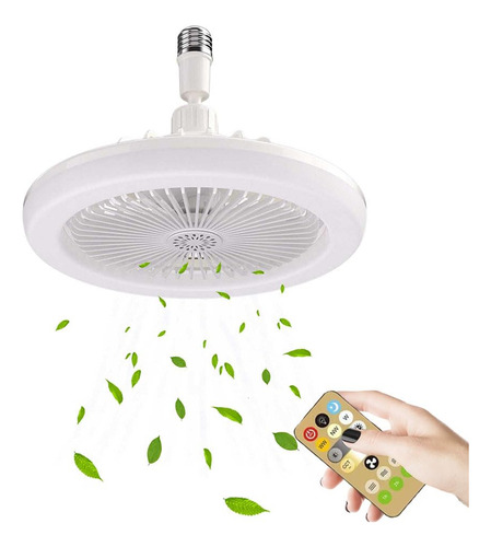 Ventilador De Techo Con Luz Led Ajustable 3 Velocidades