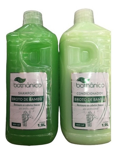  Kit Shampoo E Condicionador Broto Bambu Tok Bothânico 1,9l
