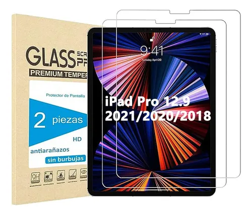 ' 3 Pzas Mica Cristal Templado For iPad Pro 12.9 2018 A 2022