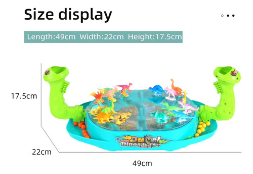 / Juego Doble Catapult Marble Dinosaur Battle Board