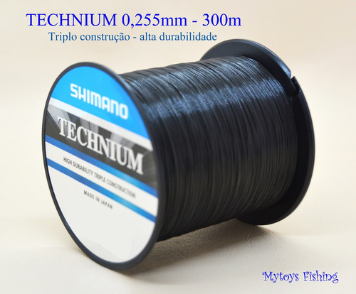 Imagem 1 de 2 de Linha Nylon Technium 300m 0,255mm Pesca * Original Shimano *