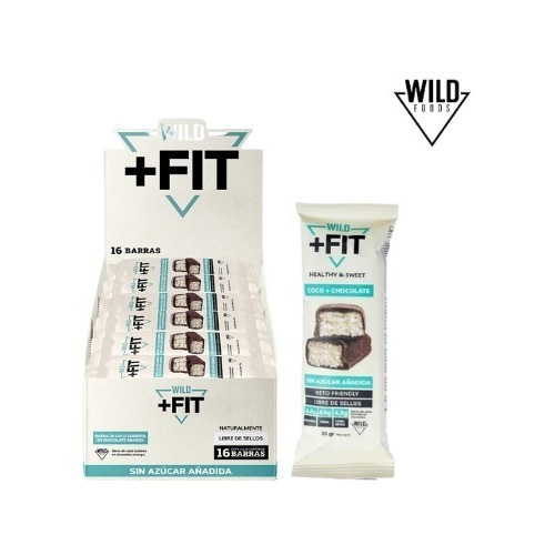 Barra De Cereal Wild Foods +fit  Coco+chocolate 16unidades 