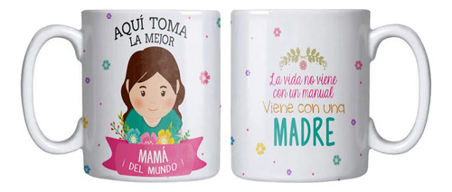 Tazón Día De La Madre Feliz Día Mamá Aves Grafimax