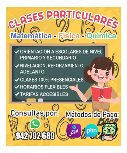 Profesora Clases Particulares Colegio Primaria Y Secundaria